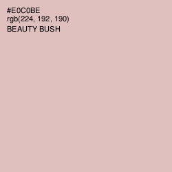 #E0C0BE - Beauty Bush Color Image